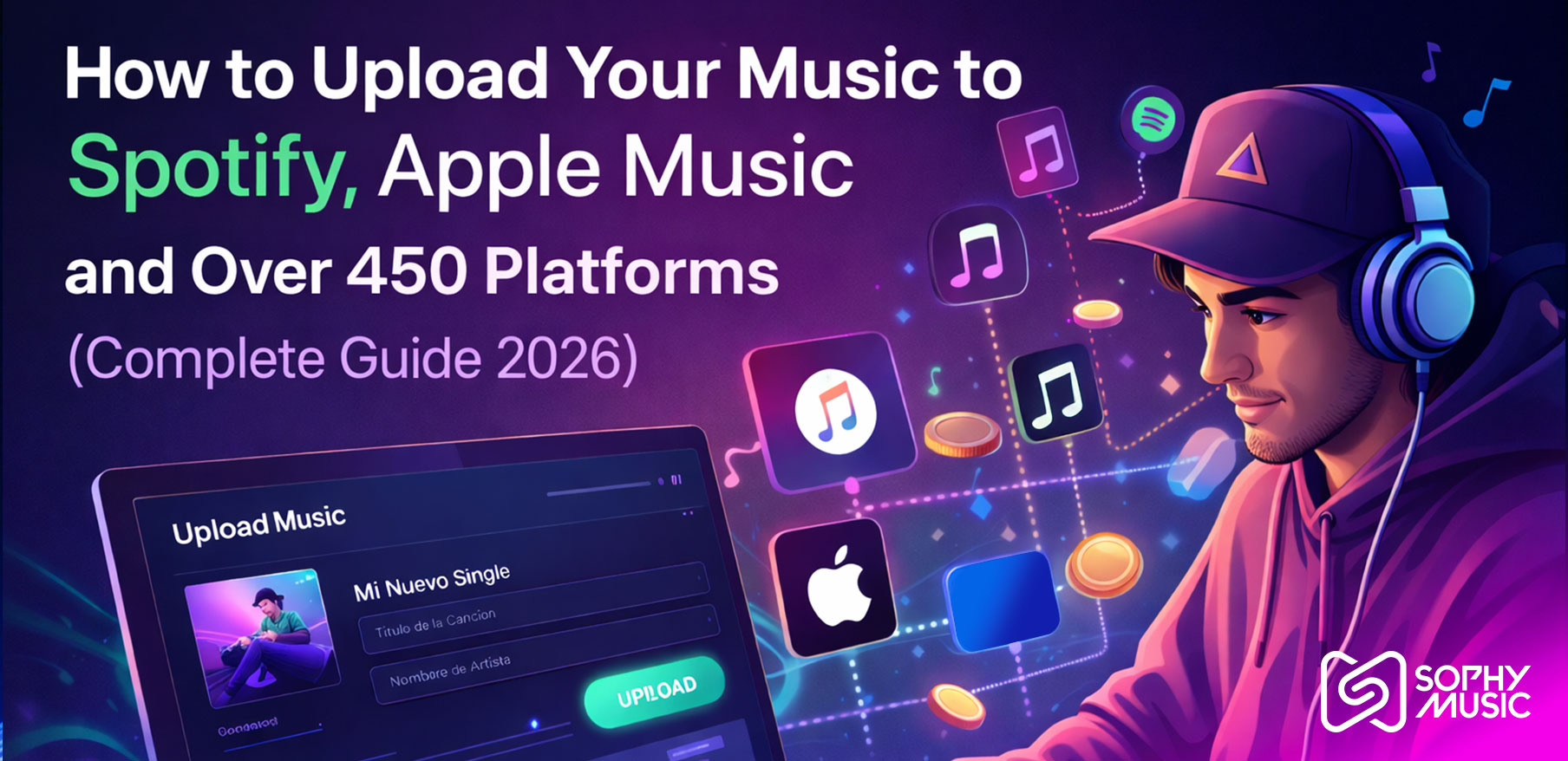 How to Upload Your Music to Spotify, Apple Music and Over 450 More Platforms (Complete Guide 2026)
